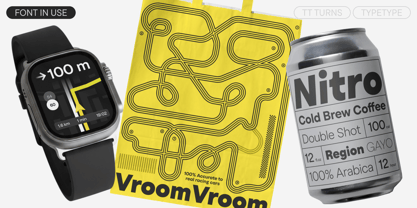 TT Turns Font Poster 2