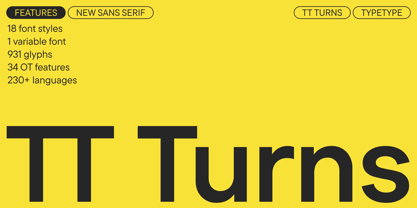 TT Turns Font Poster 1