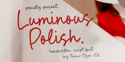 Luminous Polish Font Poster 1