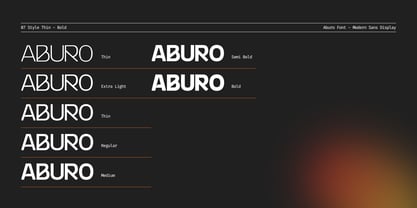 Aburo Font Poster 4