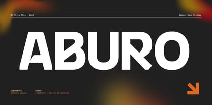 Aburo Font Poster 1