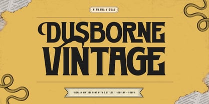 Dusborne Vintage Font Poster 1