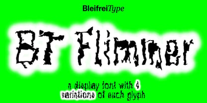 BT Flimmer Font Poster 1