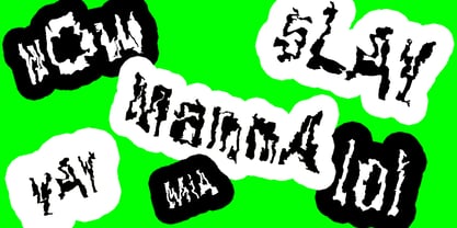 BT Flimmer Font Poster 3