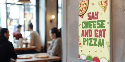 Cheezy Time Font Poster 3