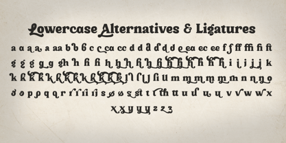 Andalima Font Poster 9