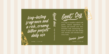 Radella Shathes Font Poster 3