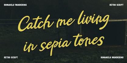 Romanelo Wandering Font Poster 6