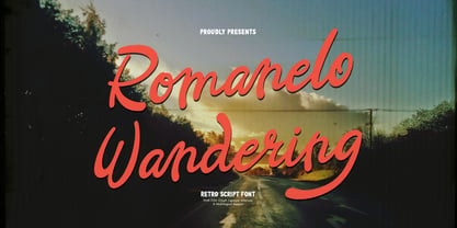 Romanelo Wandering Font Poster 1