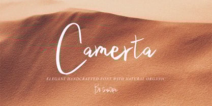 Camerta Signature Font Poster 1