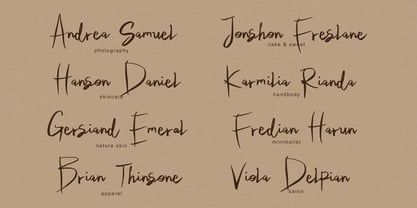 Camerta Signature Font Poster 3