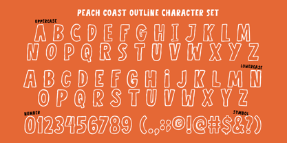 Peach Coast Font Poster 10