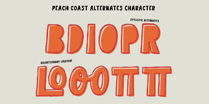 Peach Coast Font Poster 11