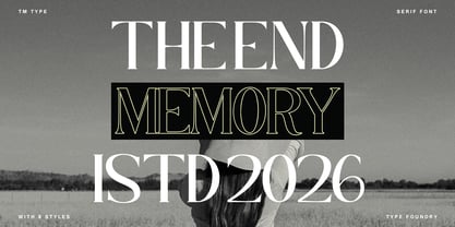 The New Memory Font Poster 15