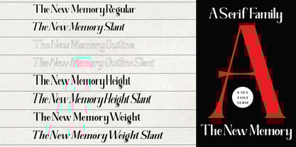 The New Memory Font Poster 13