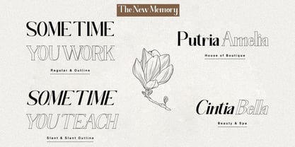 The New Memory Font Poster 11