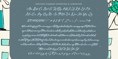 Heritage Diamond Font Poster 15