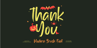 Hallow Mistelar Font Poster 15