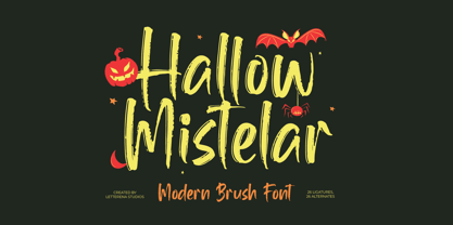 Hallow Mistelar Font Poster 1