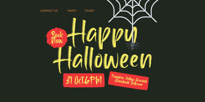 Hallow Mistelar Font Poster 7