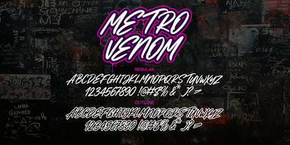Metro Venom Font Poster 2