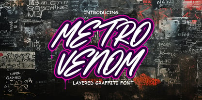 Metro Venom Font Poster 1