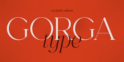 Gorga T VF Font Poster 1