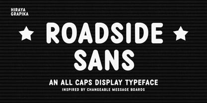 Roadside Sans Font Poster 1