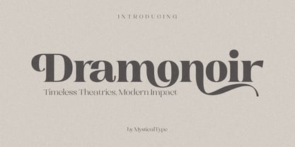 Dramonoir Font Poster 1