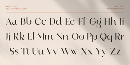 Gragio Font Poster 11