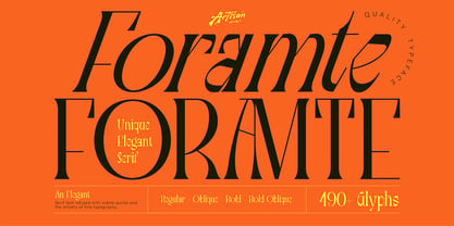 Foramte Font Poster 1