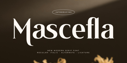 Mascefla Font Poster 1