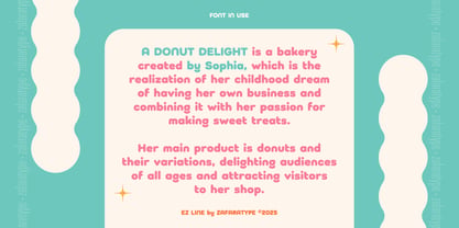 EZ Doughie Font Poster 5