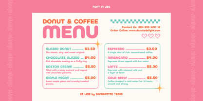 EZ Doughie Font Poster 2