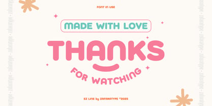 EZ Doughie Font Poster 6
