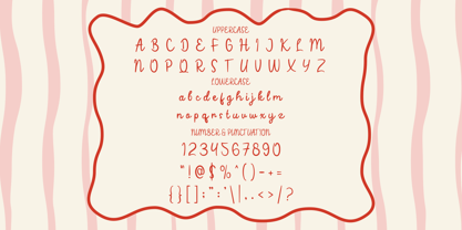 Sweete Line Font Poster 5
