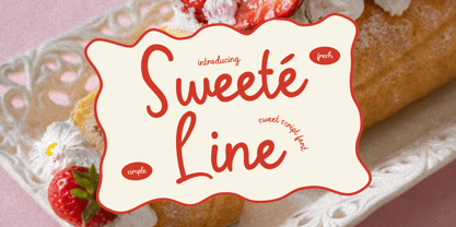 Sweete Line Font Poster 1