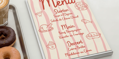 Sweete Line Font Poster 2