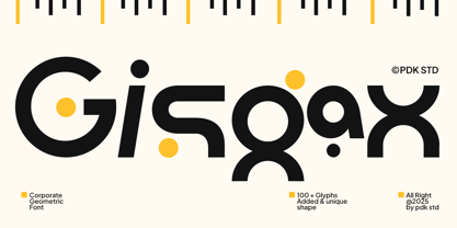 Gisgax Font Poster 1