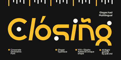 Gisgax Font Poster 11