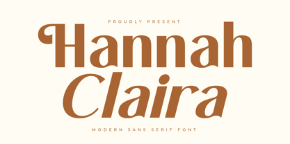 Hannah Claira Font Poster 1