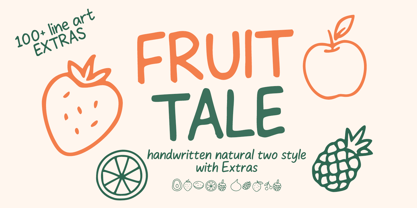 Fruit tale Font Poster 1
