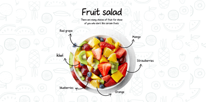 Fruit tale Font Poster 5