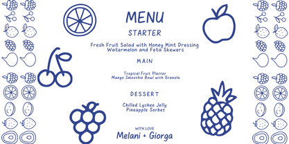 Fruit tale Font Poster 2