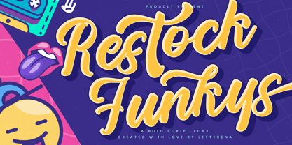 Restock Funkys Font Poster 1