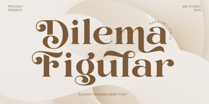 Dilema Figular Font Poster 1