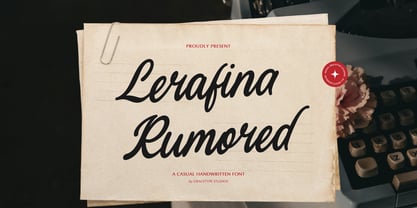 Lerafina Rumored Font Poster 1