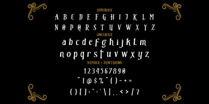 Black Crest Font Poster 5