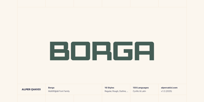 Borga Font Poster 1