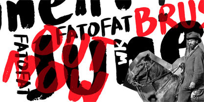 Fatofat Brush Font Poster 2